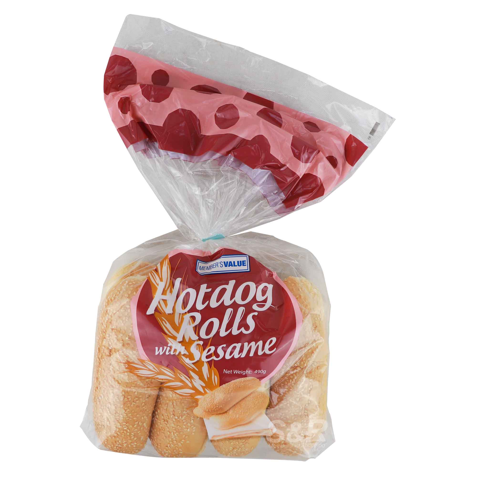 Members' Value Hotdog Rolls with Sesame 490g